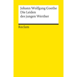 Reclam DIE LEIDEN DES JUNGEN WERTHER livre Allemand