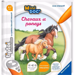 tiptoi® Livre interactif Mini Doc Les chevaux et poneys 4 ans 13099020 Ravensburger