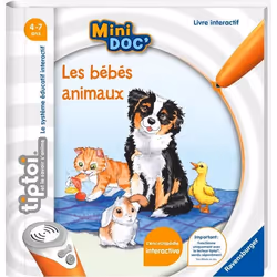 tiptoi® Livre interactif Mini Doc Les bébés animaux 4 ans 13099022 Ravensburger