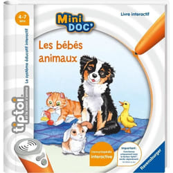 tiptoi®  Livre interactif  Mini Doc  Les bébés animaux 4 ans 13099022 Ravensburger