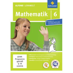 Alfons Lernwelt Lernsoftware Mathematik 6. CD-ROM für Windows 7, Vista, XP und Mac