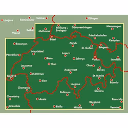 Freytag &amp; Berndt 9783707903263, Suisse, 1:400000, 150 g, 130 mm, 255 mm