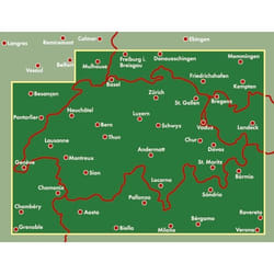 Freytag & Berndt 9783707903263 carte géographique Suisse