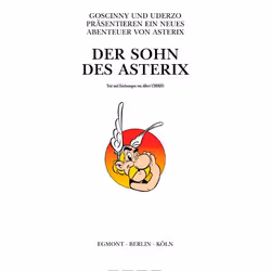 Egmont Ehapa Media Asterix Nr. 27: Der Sohn des Asterix livre comédies & nouvelles graphiques Allemand Couverture rigide