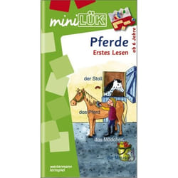 LÜK miniLÜK Pferde Erstes Lesen Elementares Lernen für Kinder ab 6 Jahren livre Education Allemand