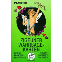 Zigeuner Wahrsagekarten. Deutsch/Englisch/Kroatisch/Ungarisch/Französisch/Italienisch