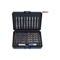 Jeu d’embouts de vissage à code couleur, coffret de 71 pièces KSTOOLS. Porte embouts magnétique 1/4’’ à verrouillage automati ...