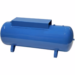 Réservoir d'air comprimé horizontal avec plaque support, capacité de 270 litres et livré avec certificat de conformité et d'é ...