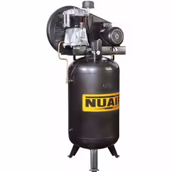 Compresseur à piston NUAIR Bi-étagé, réservoir vertical de 270 litres, 5.5 CV. Compresseur conçu pour les installations ou l' ...