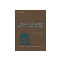 ISBN Demotic Literary Texts from the Tebtunis Temple Library and Elsewhere livre histoire Anglais Couverture rigide