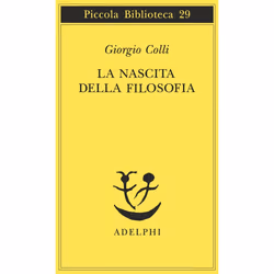 ISBN La nascita della filosofia, philosophie, Italien, 116 pages