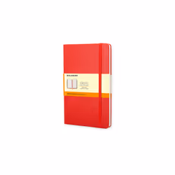 Moleskine MM710R, Rouge, 192 feuilles, Papier ligné, Couverture rigide, Adulte