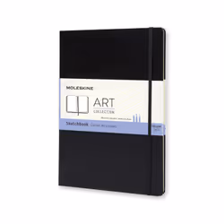 Moleskine Carnet de Croquis, Monochromatique, Noir, A4, Mat, Couverture rigide, Adulte