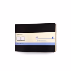 Moleskine Art, Monochromatique, Noir, 88 feuilles, 120 g/m², Couverture souple, Universel