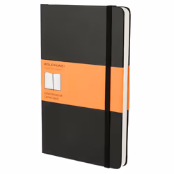 Moleskine Classic, Monochromatique, Noir, A5, 240 feuilles, Mat, Couverture rigide