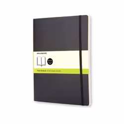 Moleskine Carnet Classique, Monochromatique, Noir, Mat, Couverture souple, Adulte