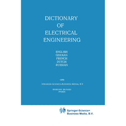 ISBN Dictionary of Electrical Engineering livre Anglais Couverture rigide 480 pages