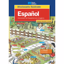 Porto Editora Diccionario Ilustrado - Dicionário de Espanhol em Imagens, fiction litéraire, 80 pages