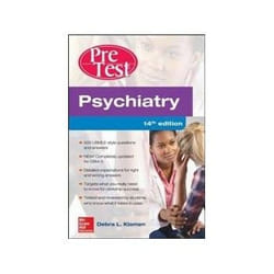 ISBN Psychiatry PreTest Self-Assessment and Review 14e livre Santé, esprit et corps Anglais