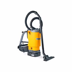 Aspirateur dorsal avec batterie, léger, compact, maniable et de puissance élevée. Se porte comme un sac à dos. Laisse les mai ...
