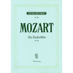 Partitions classique EDITION BREITKOPF MOZART WOLFGANG AMADEUS - ZAUBERFLOTE KV 620 - PIANO Piano