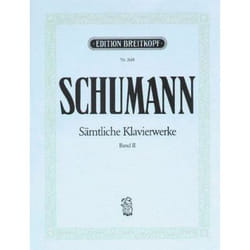 Partitions classique EDITION BREITKOPF SCHUMANN ROBERT - SAMTLICHE KLAVIERWERKE, BAND 2 - PIANO Piano