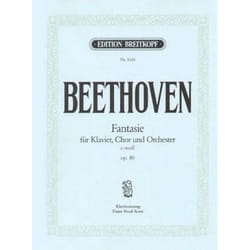 Partitions classique EDITION BREITKOPF BEETHOVEN L. (VAN) - CHORFANTASIE C-MOLL OP. 80 - PIANO-CHANT Choeur et ensemble vocal