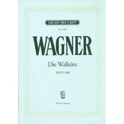 Partitions classique EDITION BREITKOPF WAGNER RICHARD - DIE WALKURE (DT.-ENGL.)WWV 86B - PIANO Piano