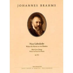 Partitions classique EDITION BREITKOPF BRAHMS JOHANNES - NEUE LIEBESLIEDER OP. 65A - PIANO Piano
