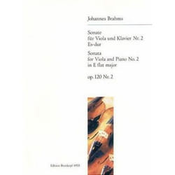 Partitions classique EDITION BREITKOPF BRAHMS J. - SONATE OP. 120/2 EN MIB MAJEUR - ALTO, PIANO Alto