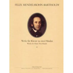 Partitions classique EDITION BREITKOPF MENDELSSOHN BARTHOLDY F. - INTEGRALE POUR PIANO 2 MAINS VOL.2 Piano
