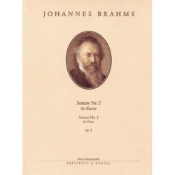 Partitions classique EDITION BREITKOPF BRAHMS JOHANNES - SONATE NR. 2 FIS-MOLL OP. 2 - PIANO Piano
