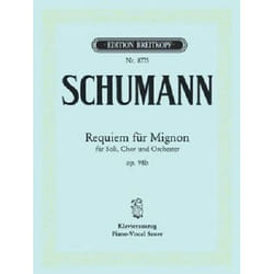 Partitions classique EDITION BREITKOPF SCHUMANN ROBERT - REQUIEM FUR MIGNON OP. 98B - PIANO Piano