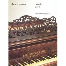 Partitions classique EDITION BREITKOPF SCHUMANN CLARA - SONATE G-MOLL - PIANO Piano