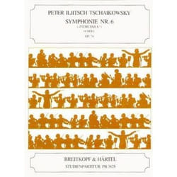 Partitions classique EDITION BREITKOPF TCHAIKOVSKY PIOTR ILYICH - SYMPHONIE NR. 6 H-MOLL OP. 74 - ORCHESTRA Grand format
