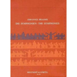 Partitions classique EDITION BREITKOPF BRAHMS J. - SYMPHONIES N°1, 2, 3, 4 (COFFRET) - PARTITION POCHE Format poche