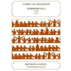 Partitions classique EDITION BREITKOPF BEETHOVEN L.V. - SYMPHONIE NR. 8 F-DUR OP. 93 - PARTITION POCHE Format poche