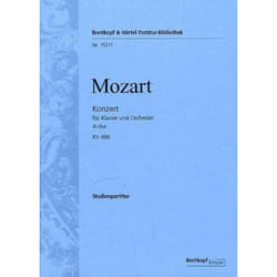 Partitions classique EDITION BREITKOPF MOZART WOLFGANG AMADEUS - KLAVIERKONZERT 23 A-DUR KV 488 - STUDIEN-PARTITUR Format poche