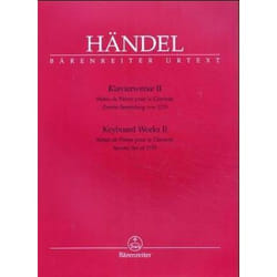 Partitions classique BARENREITER HAENDEL G.F. - KEYBOARD WORKS II, HWV 434-442 - PIANO Piano