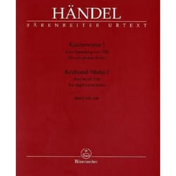 Partitions classique BARENREITER HAENDEL G.F. - KEYBOARD WORKS I, HWV 426-433 - PIANO Piano