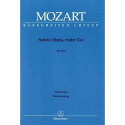Partitions classique BARENREITER MOZART W.A. - SANCTA MARIA, MATER DEI KV 273 - REDUCTION CHANT, PIANO Choeur et ensemble vocal