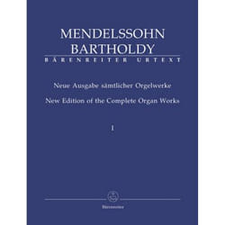 Partitions classique BARENREITER MENDELSSOHN FELIX - NEUE AUSGABE SAMTLICHER ORGELWERKE, BAND 1 - ORGUE Orgue