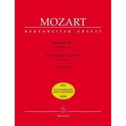 Partitions classique BARENREITER MOZART W.A. - FANTAISIE EN RE MINEUR KV 397 (385G) - PIANO Piano