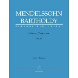 Partitions classique BARENREITER MENDELSSOHN F. - MOTETS OP.69 - SATB Choeur et ensemble vocal