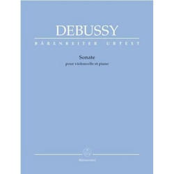 Partitions classique BARENREITER DEBUSSY CLAUDE - SONATE - VIOLONCELLE, PIANO Violoncelle