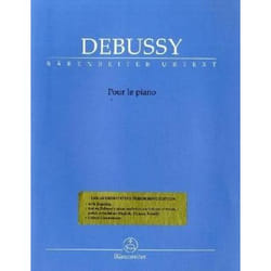 Partitions classique BARENREITER DEBUSSY CLAUDE - POUR LE PIANO - PIANO Piano