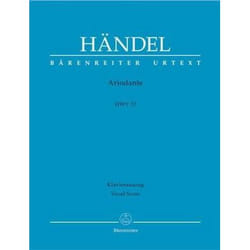 Partitions classique BARENREITER HAENDEL G.F. - ARIODANTE HWV 33 - VOCAL SCORE Choeur et ensemble vocal