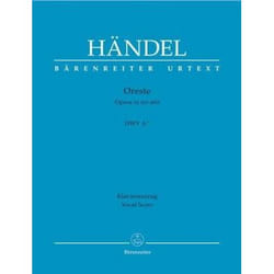 Partitions classique BARENREITER HÄNDEL G.F. - ORESTE HWV A/11 - VOIX SOLO, CHOEUR, HAUTBOIS, COR, CORDE, BASSE CONTINUE Choeur et ensemble vocal