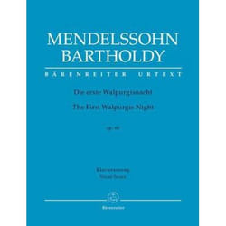 Partitions classique BARENREITER MENDELSSOHN - THE FIRST WALPURGIS NIGHT OP.60 - VOCAL SCORE Alto, piano