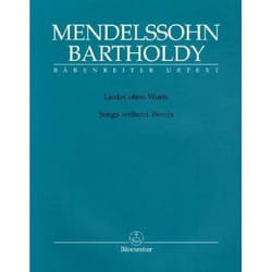 Partitions classique BARENREITER MENDELSSOHN BARTHOLDY F. - LIEDER OHNE WORTE - PIANO Piano